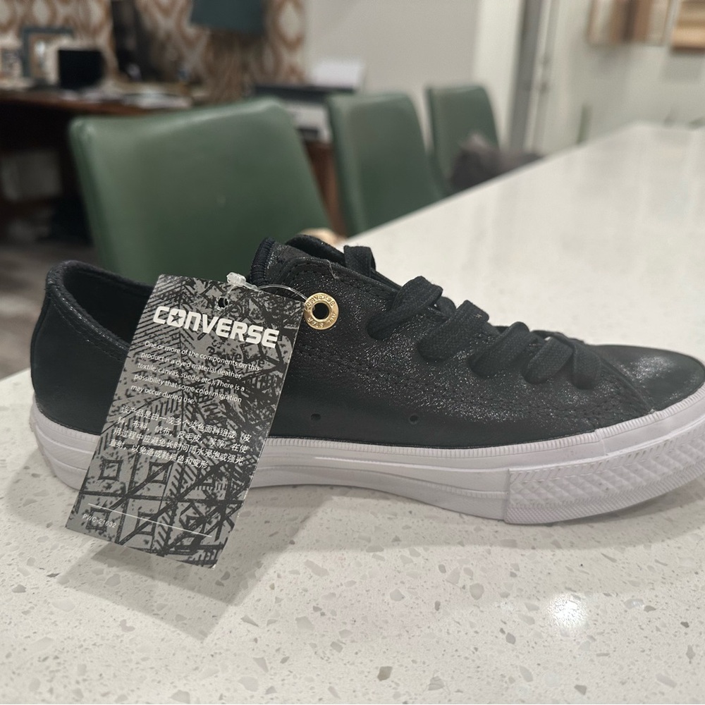 Converse Black and White Low-Top Sneakers